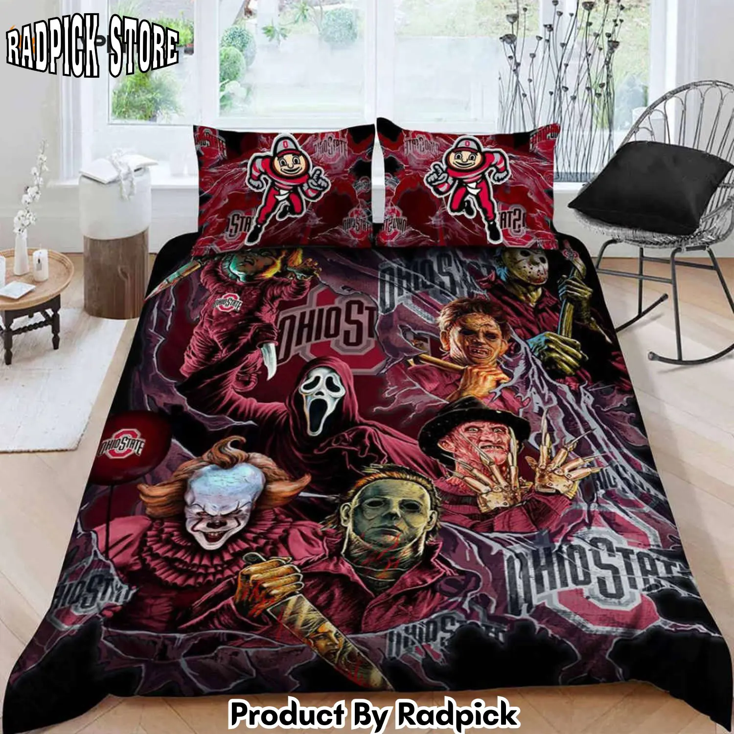 Radpick shop ohio state buckeyes duvet cover bedding set bd627 for ultimate fan comfort rp3272335